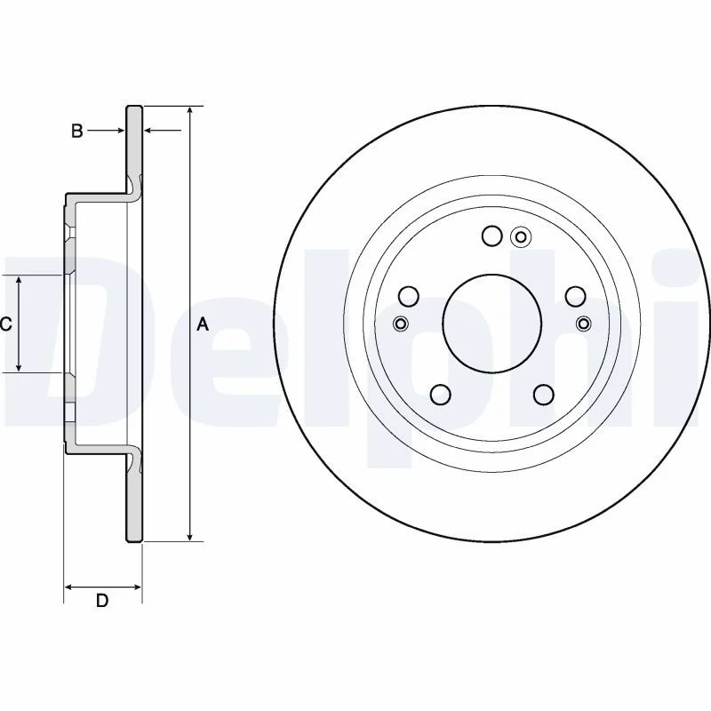 Brake Disc DELPHI BG4801C