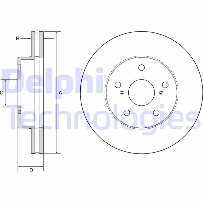 Brake Disc DELPHI BG4926C