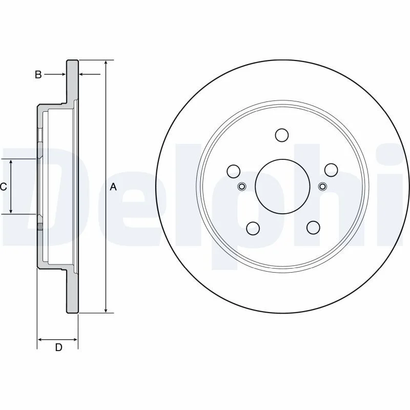 Brake Disc DELPHI BG4928C