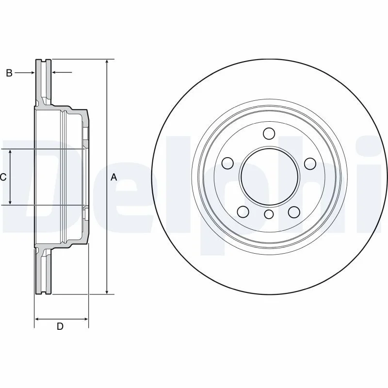 Brake Disc DELPHI BG4937C