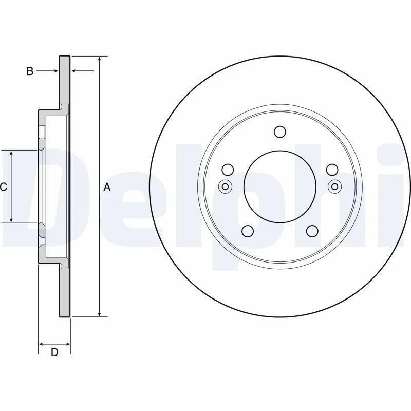 Brake Disc DELPHI BG4949C