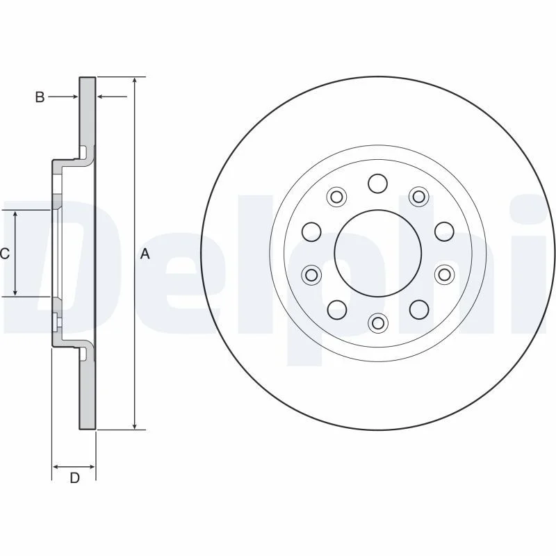 Brake Disc DELPHI BG4960C