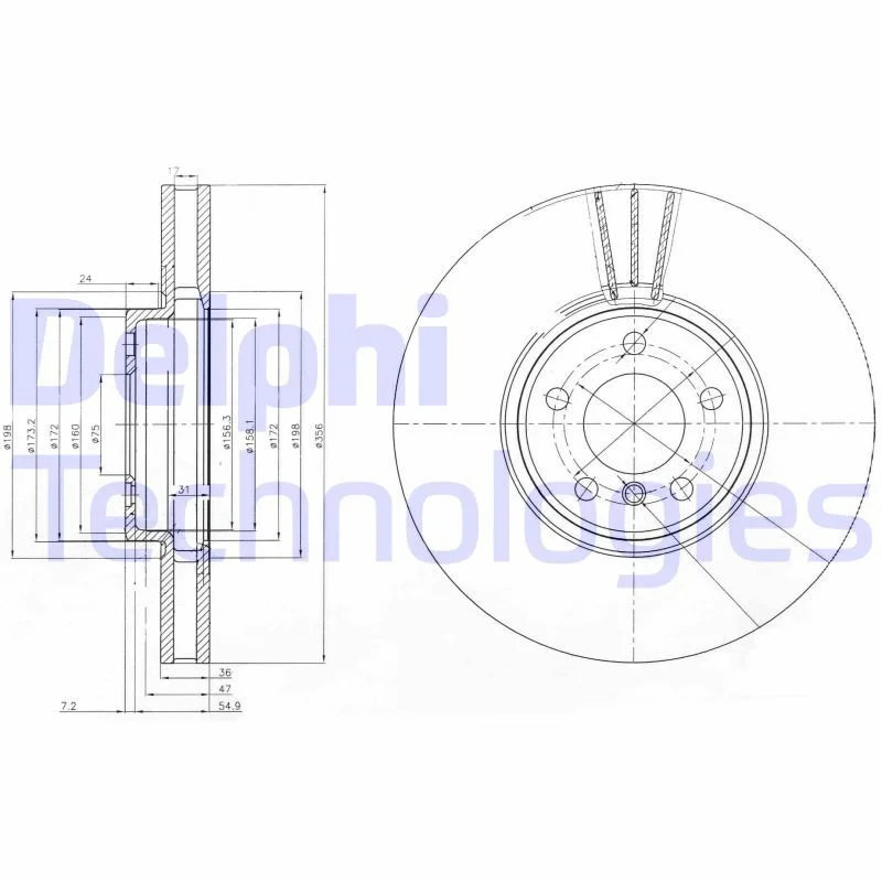 Brake Disc DELPHI BG9004