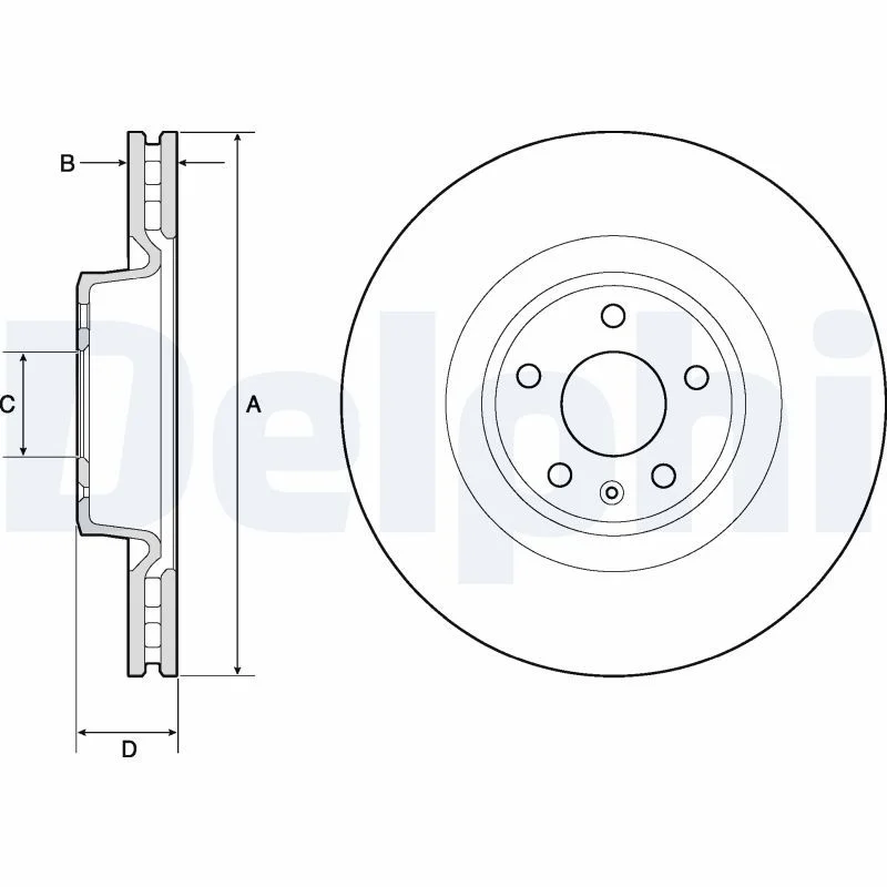 Brake Disc DELPHI BG9173C