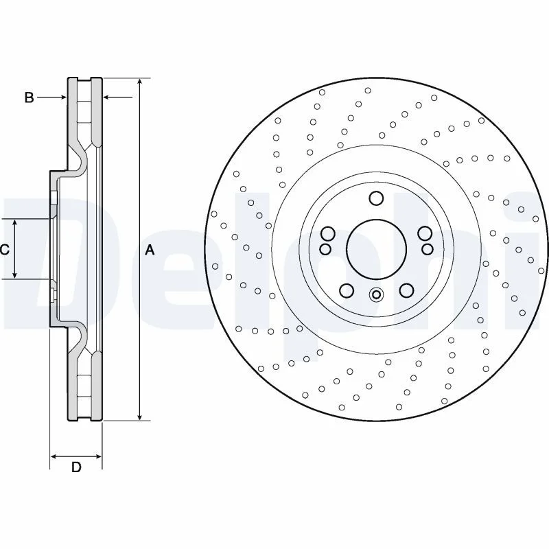 Brake Disc DELPHI BG9185C