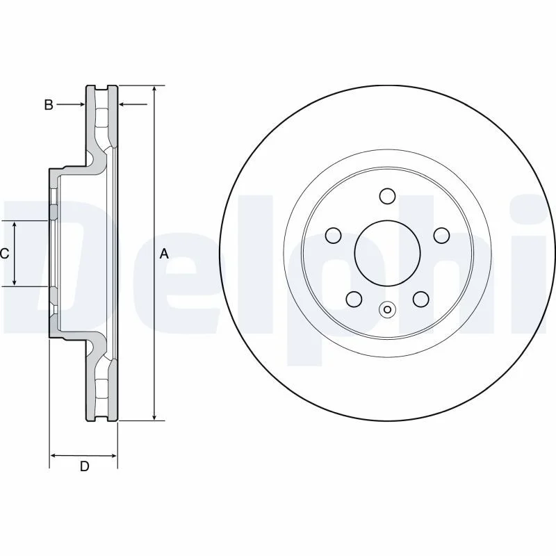 Brake Disc DELPHI BG9220C