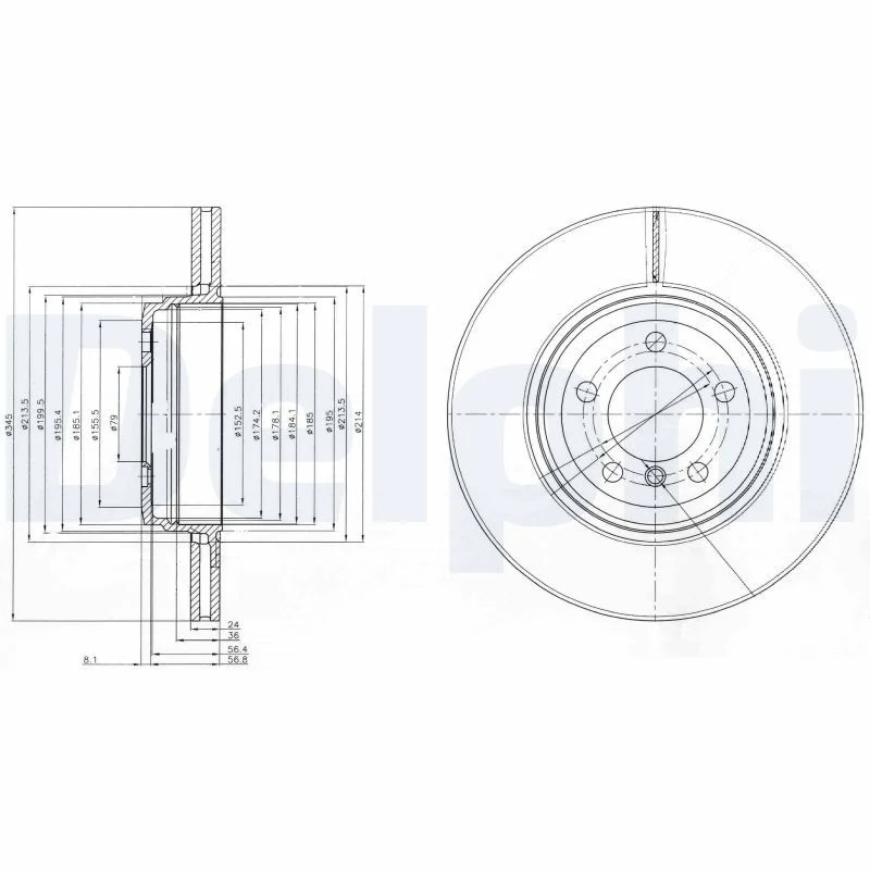 Brake Disc DELPHI BG9789