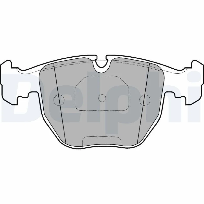 Brake Pad Set, disc brake DELPHI LP1003
