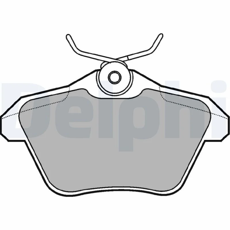 Conjunto de pastilhas de travão de disco DELPHI LP1018