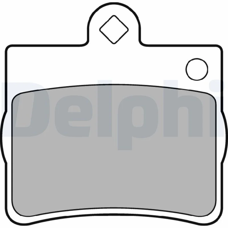 Conjunto de pastilhas de travão de disco DELPHI LP1402