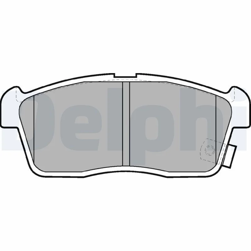Brake Pad Set, disc brake DELPHI LP1442