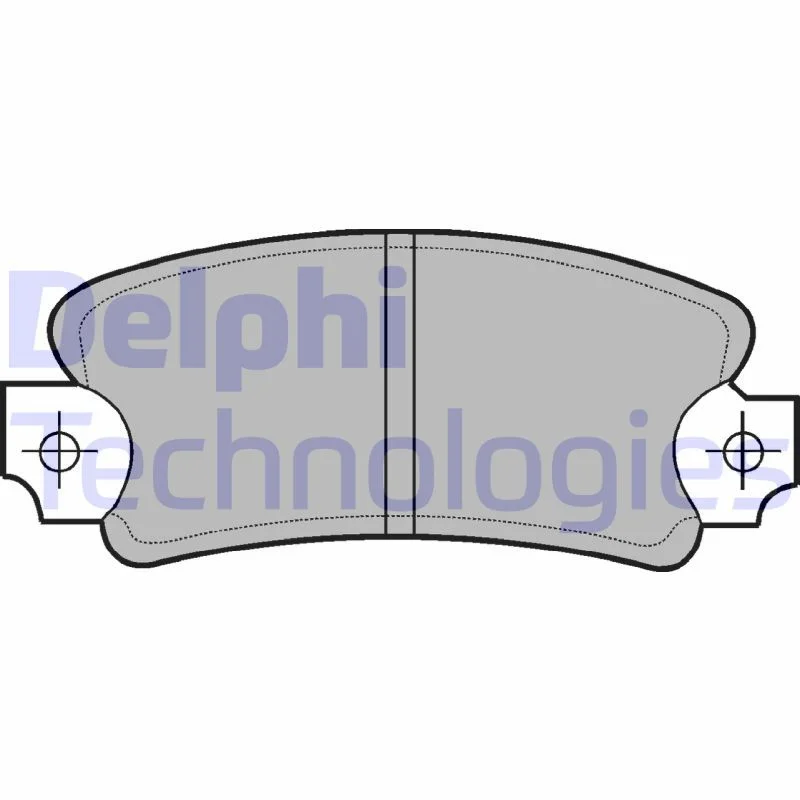 Conjunto de pastilhas de travão de disco DELPHI LP146