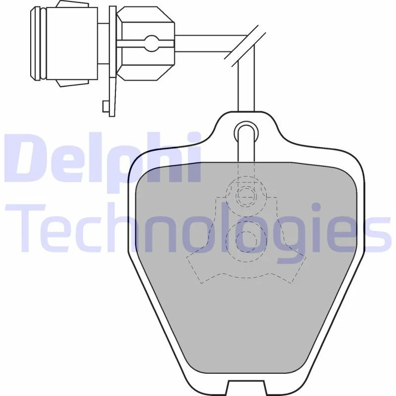 Brake Pad Set, disc brake DELPHI LP1463