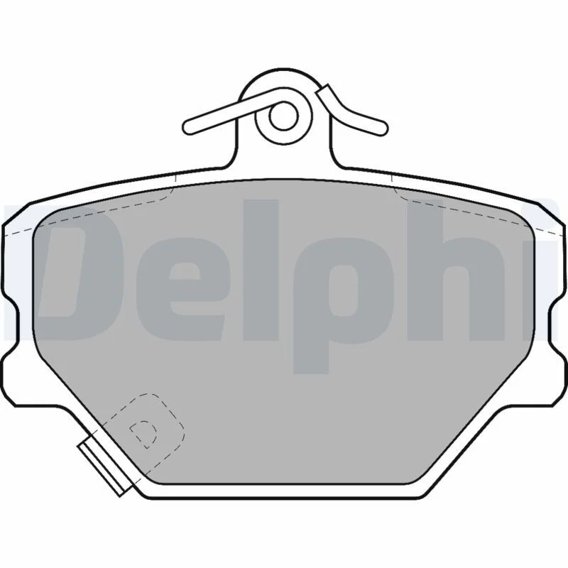 Brake Pad Set, disc brake DELPHI LP1465