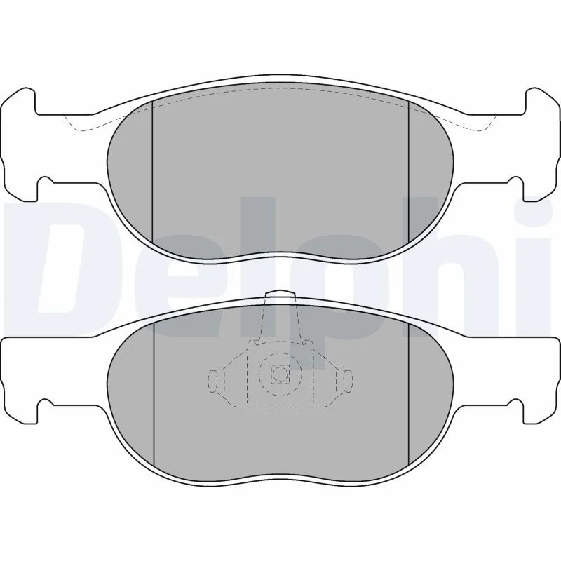 Brake Pad Set, disc brake DELPHI LP1474