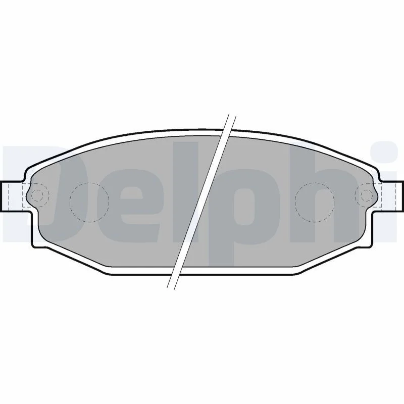 Brake Pad Set, disc brake DELPHI LP1665