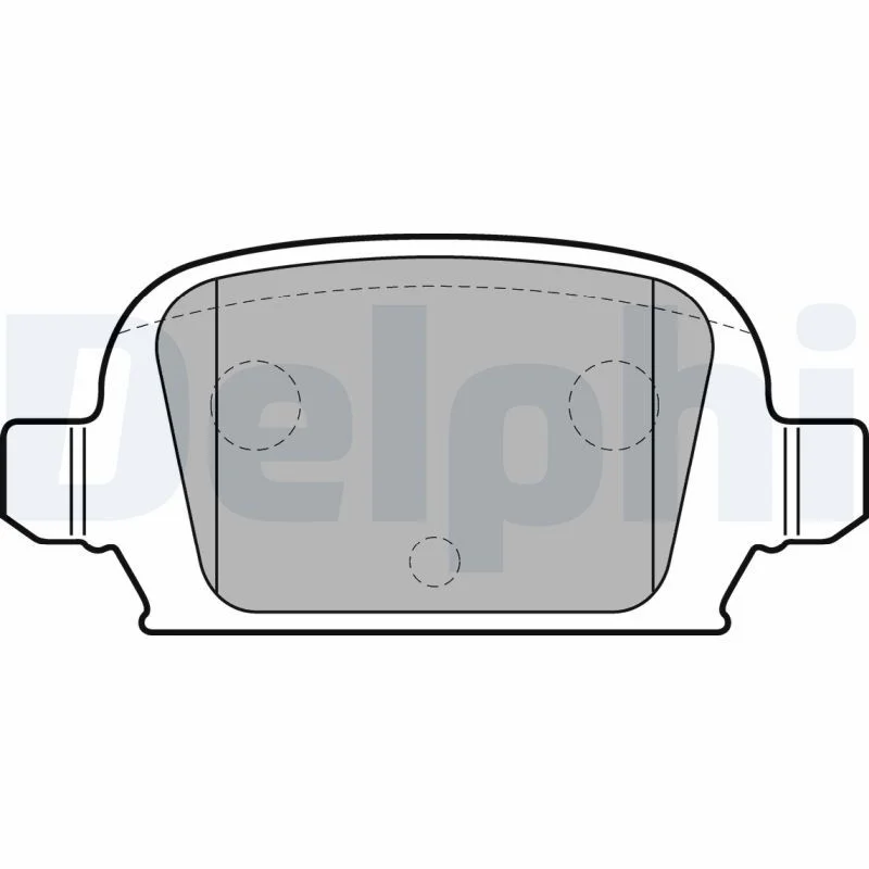 Brake Pad Set, disc brake DELPHI LP1677