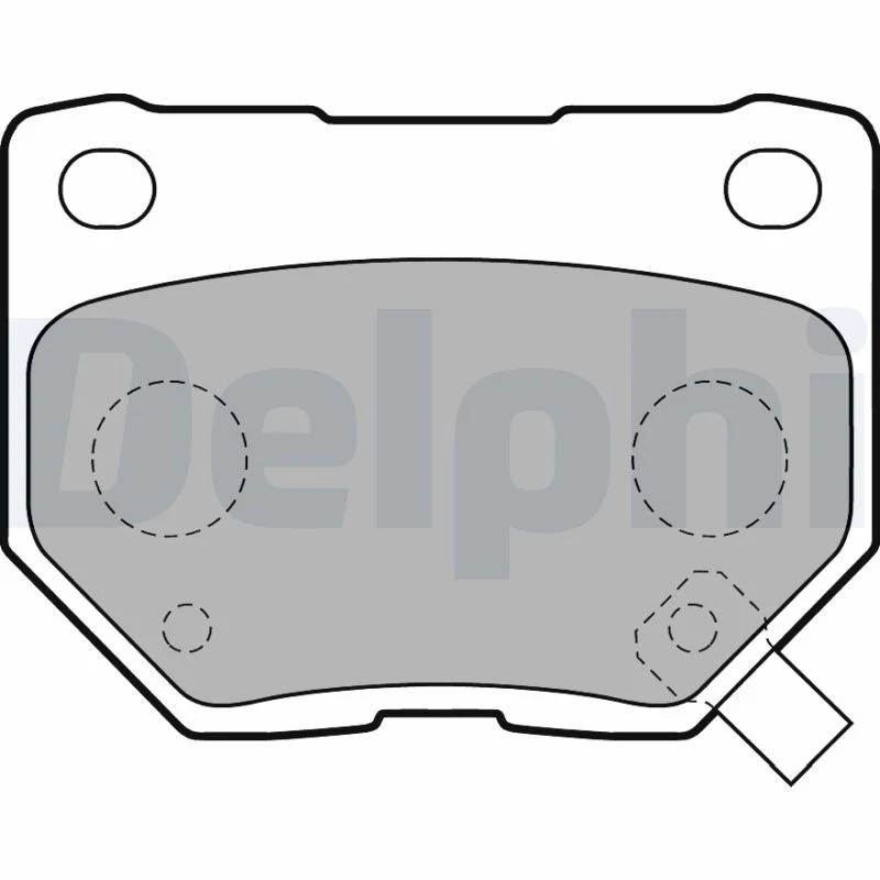 Brake Pad Set, disc brake DELPHI LP1780