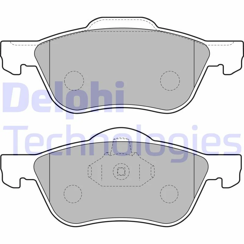 Brake Pad Set, disc brake DELPHI LP1830
