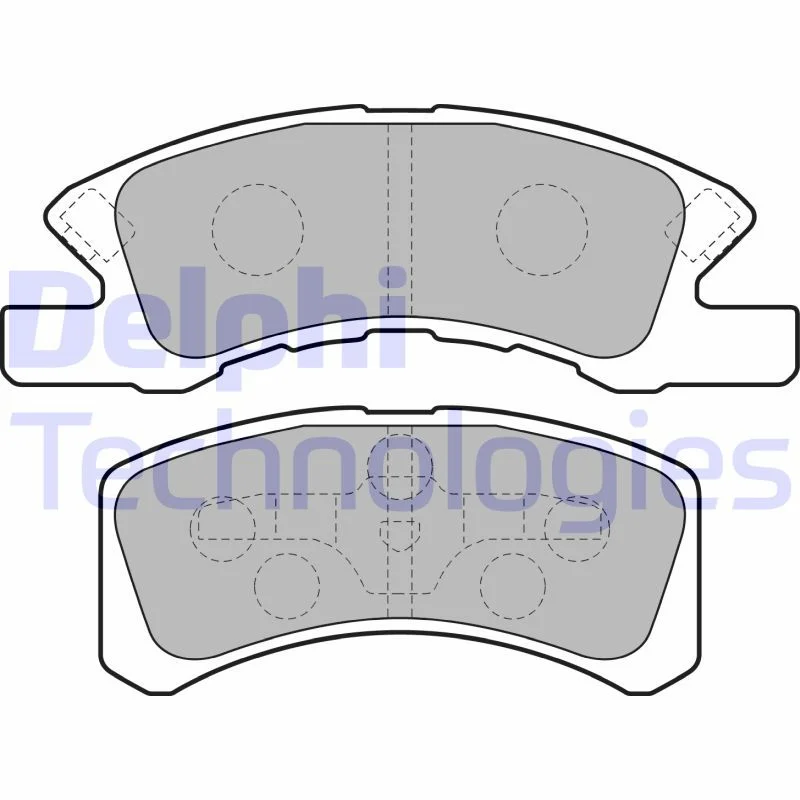 Brake Pad Set, disc brake DELPHI LP1918
