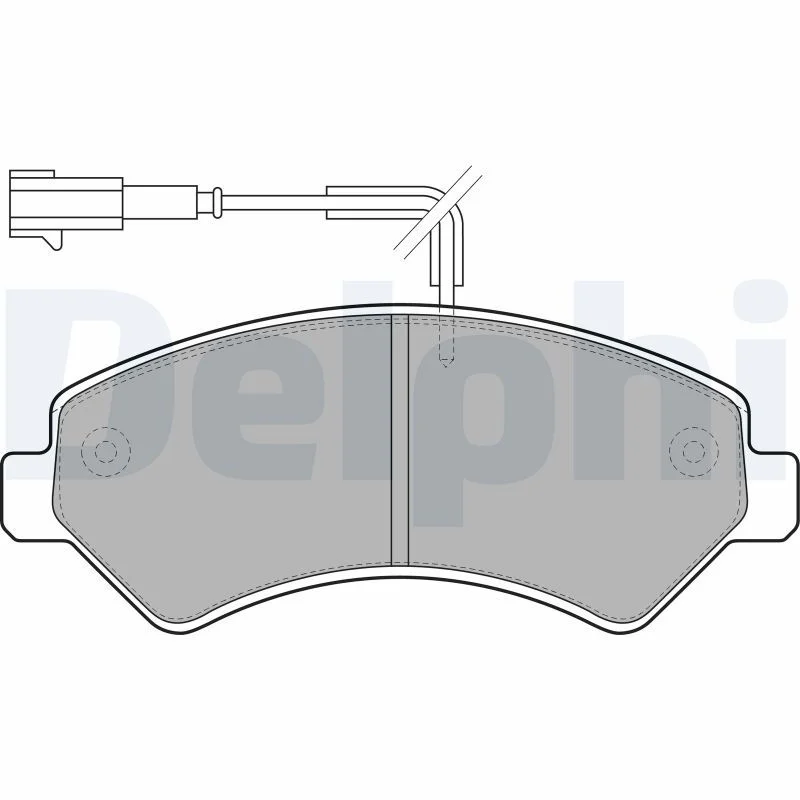 Brake Pad Set, disc brake DELPHI LP1993