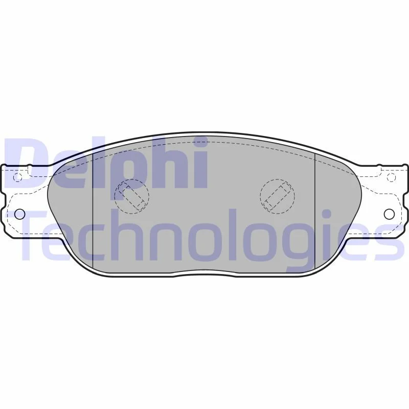 Brake Pad Set, disc brake DELPHI LP2020