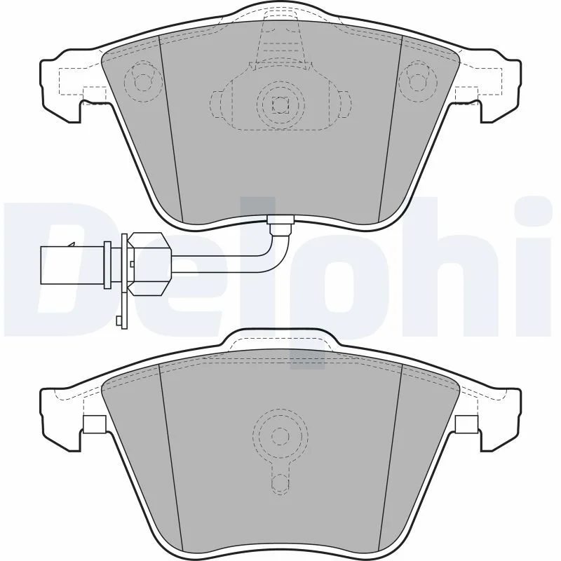 Brake Pad Set, disc brake DELPHI LP2032