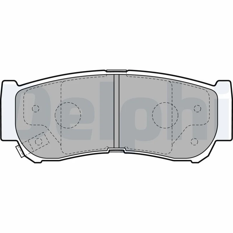 Conjunto de pastilhas de travão de disco DELPHI LP2049