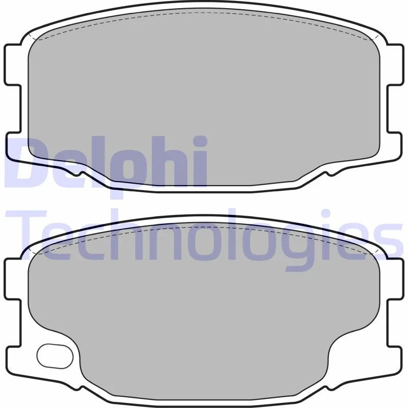 Conjunto de pastilhas de travão de disco DELPHI LP2073