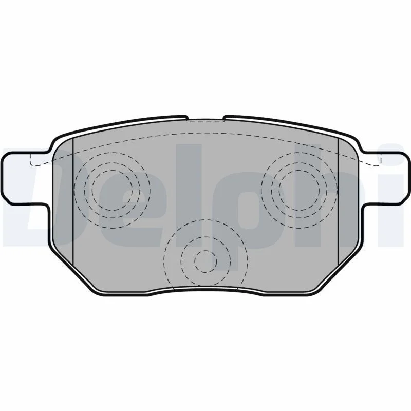 Conjunto de pastilhas de travão de disco DELPHI LP2105