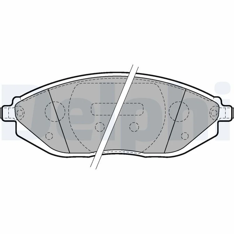 Conjunto de pastilhas de travão de disco DELPHI LP2218