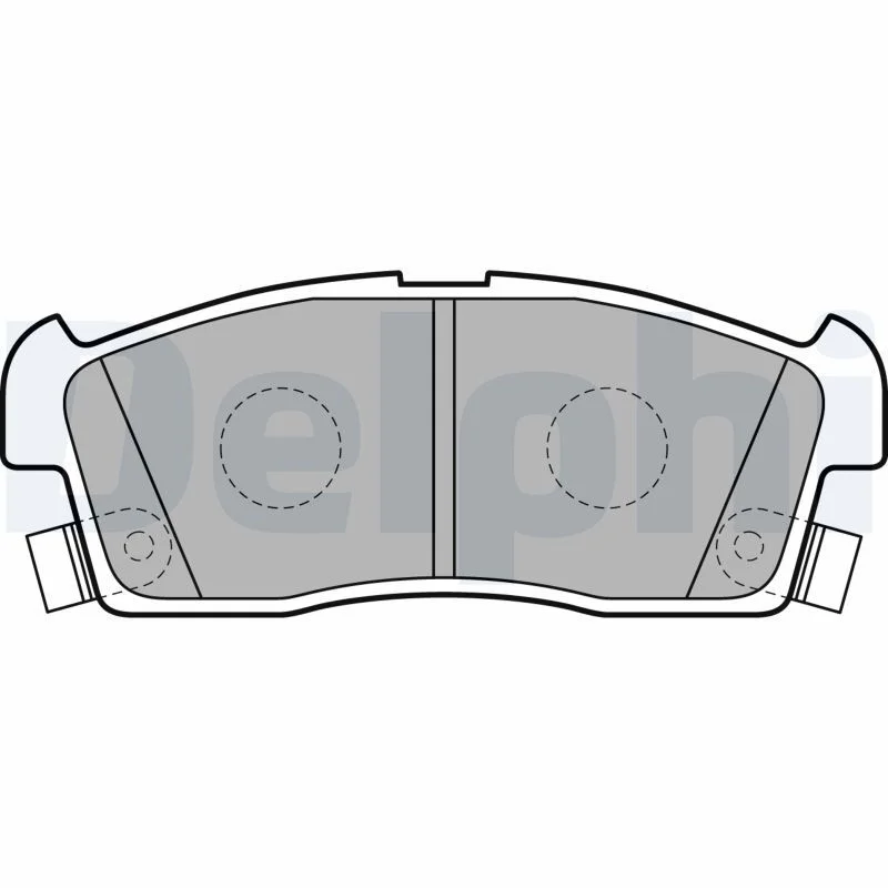 Brake Pad Set, disc brake DELPHI LP2258