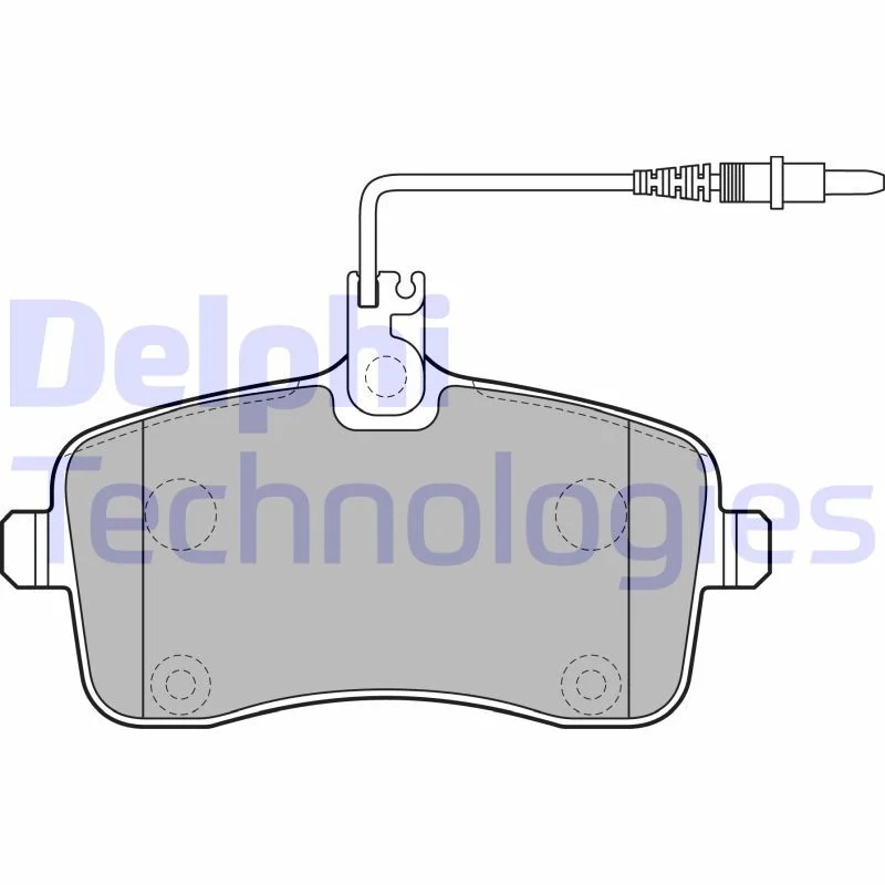 Conjunto de pastilhas de travão de disco DELPHI LP2282