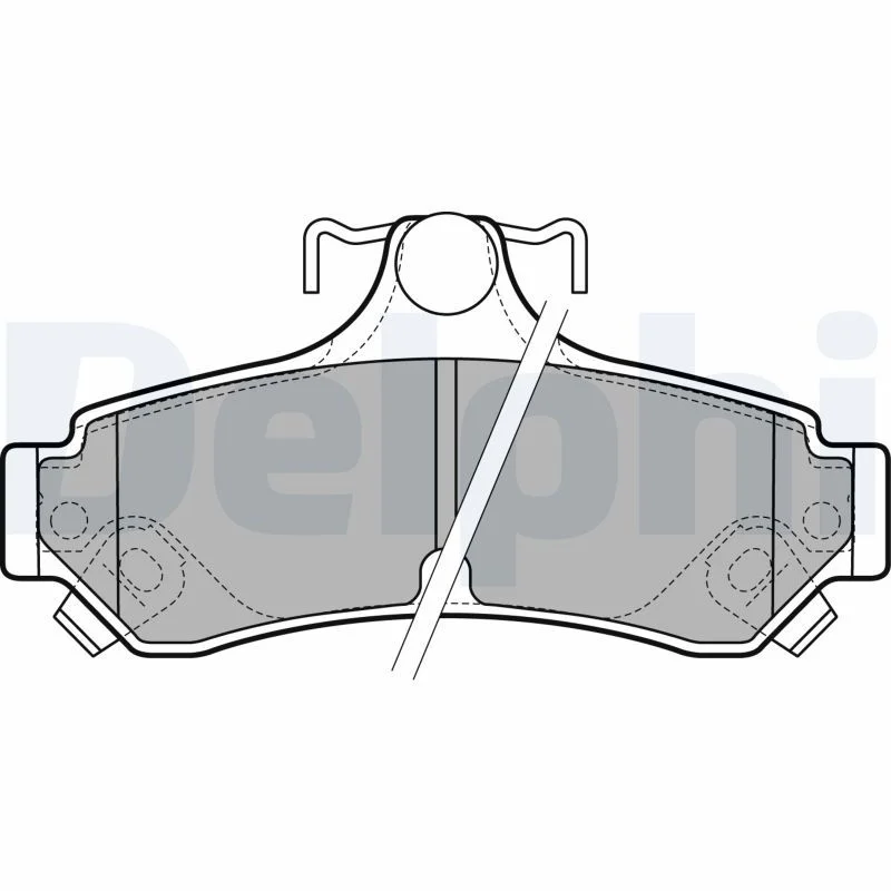 Conjunto de pastilhas de travão de disco DELPHI LP2700