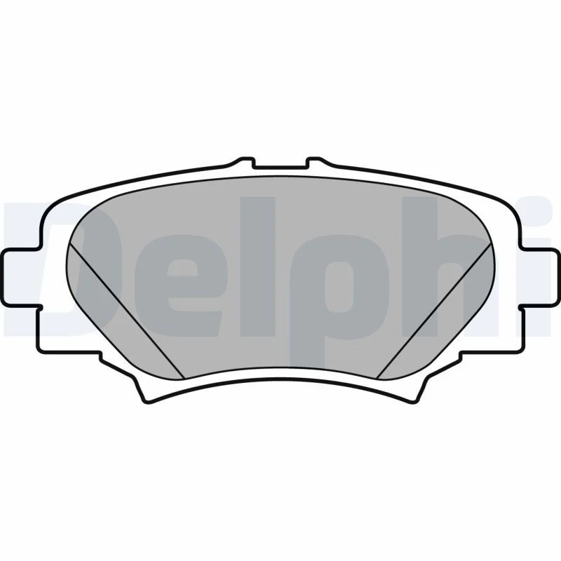 Conjunto de pastilhas de travão de disco DELPHI LP2702