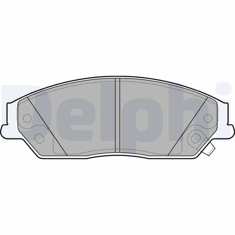 Brake Pad Set, disc brake DELPHI LP2714