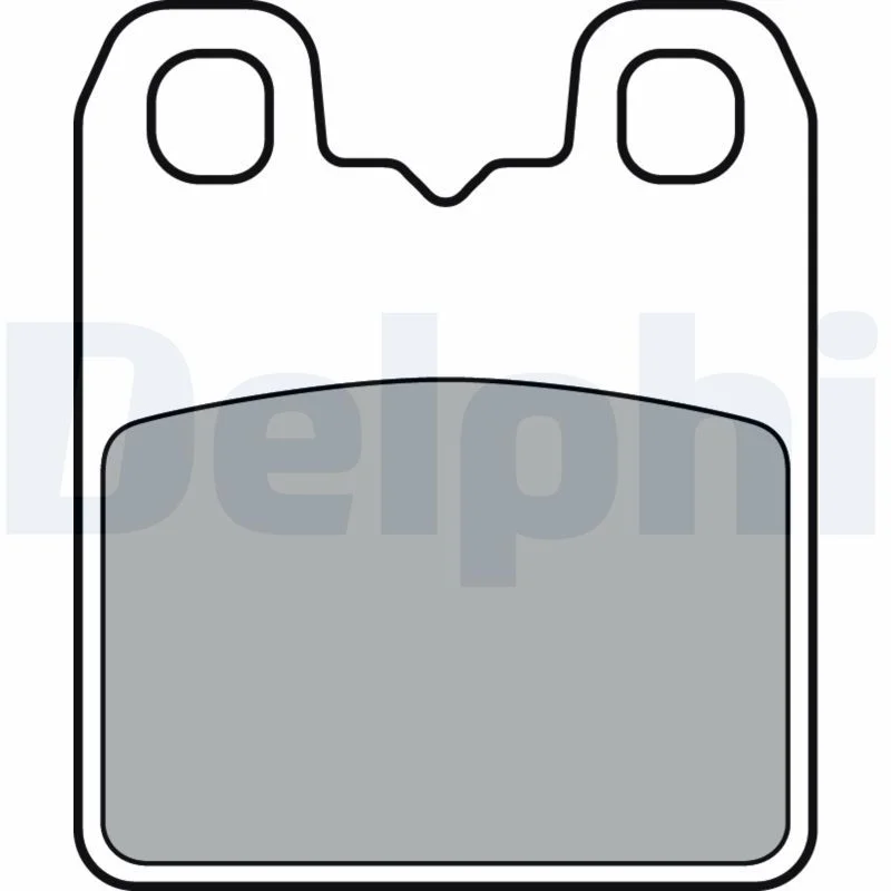 Conjunto de pastilhas de travão, travão de disco de estacionamento DELPHI LP3382