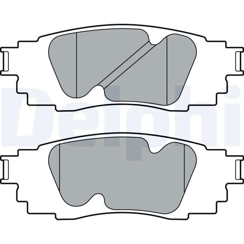 Brake Pad Set, disc brake DELPHI LP3392