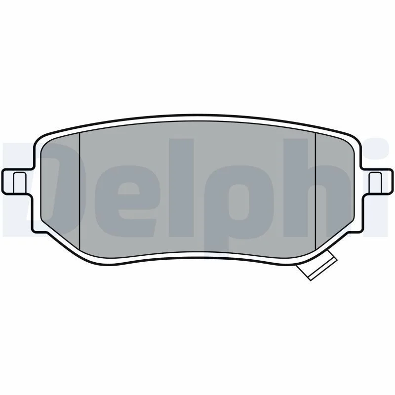 Conjunto de pastilhas de travão de disco DELPHI LP3402
