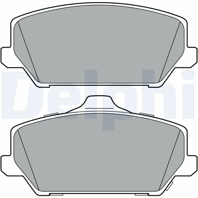 Brake Pad Set, disc brake DELPHI LP3403