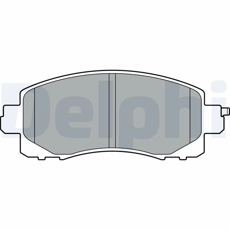 Brake Pad Set, disc brake DELPHI LP3411