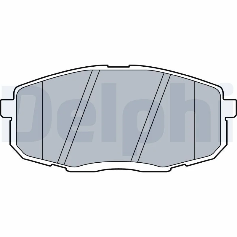 Brake Pad Set, disc brake DELPHI LP3513