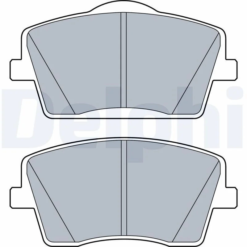 Brake Pad Set, disc brake DELPHI LP3515