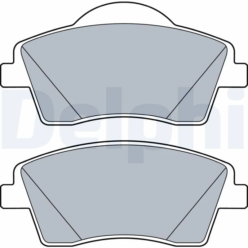 Brake Pad Set, disc brake DELPHI LP3528