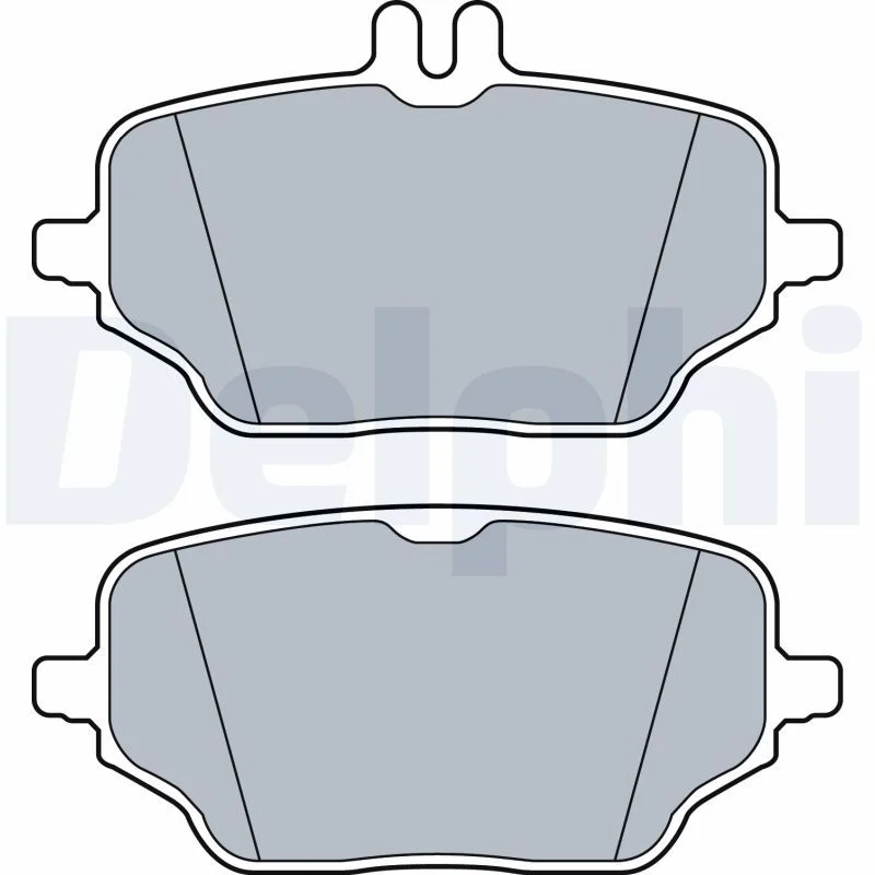 Conjunto de pastilhas de travão de disco DELPHI LP3572