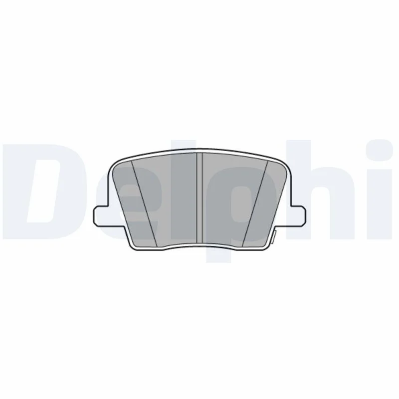 Conjunto de pastilhas de travão de disco DELPHI LP3581