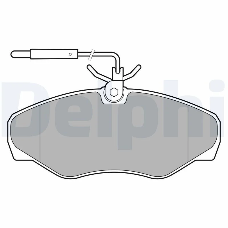 Conjunto de pastilhas de travão de disco DELPHI LP3624