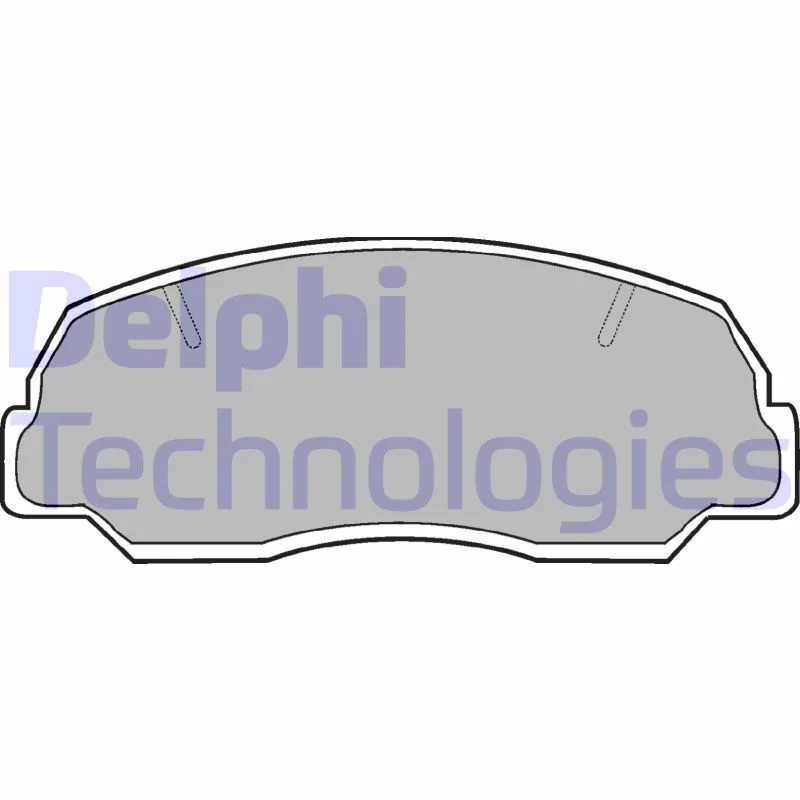 Brake Pad Set, disc brake DELPHI LP400