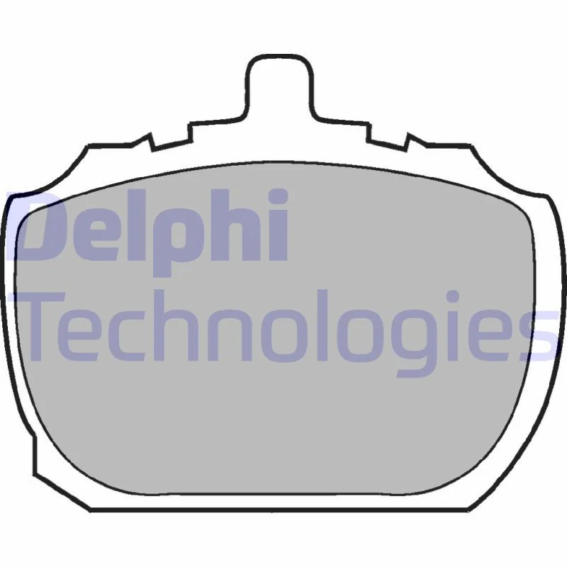 Brake Pad Set, disc brake DELPHI LP45