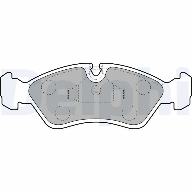 Conjunto de pastilhas de travão de disco DELPHI LP585